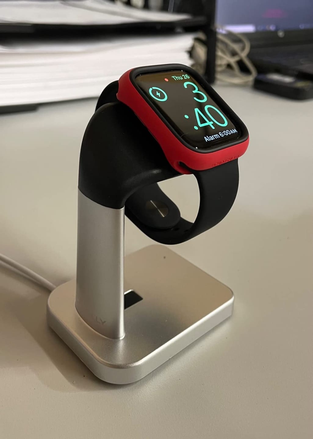 Customer photo review of Apple Watch Charger | All iWatch Series (Black)