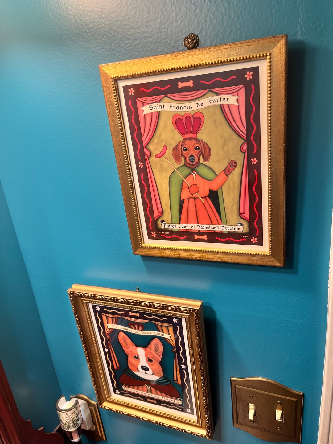 Customer photo review of Dacshund Art "Saint Francis de Furter" Art Print by Krista Brooks