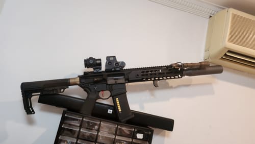 Customer photo review of Unicorn Airsoft 6.03 NITROFLON Coated Brass Inner Barrel for AEG (w/60 degree hop up)