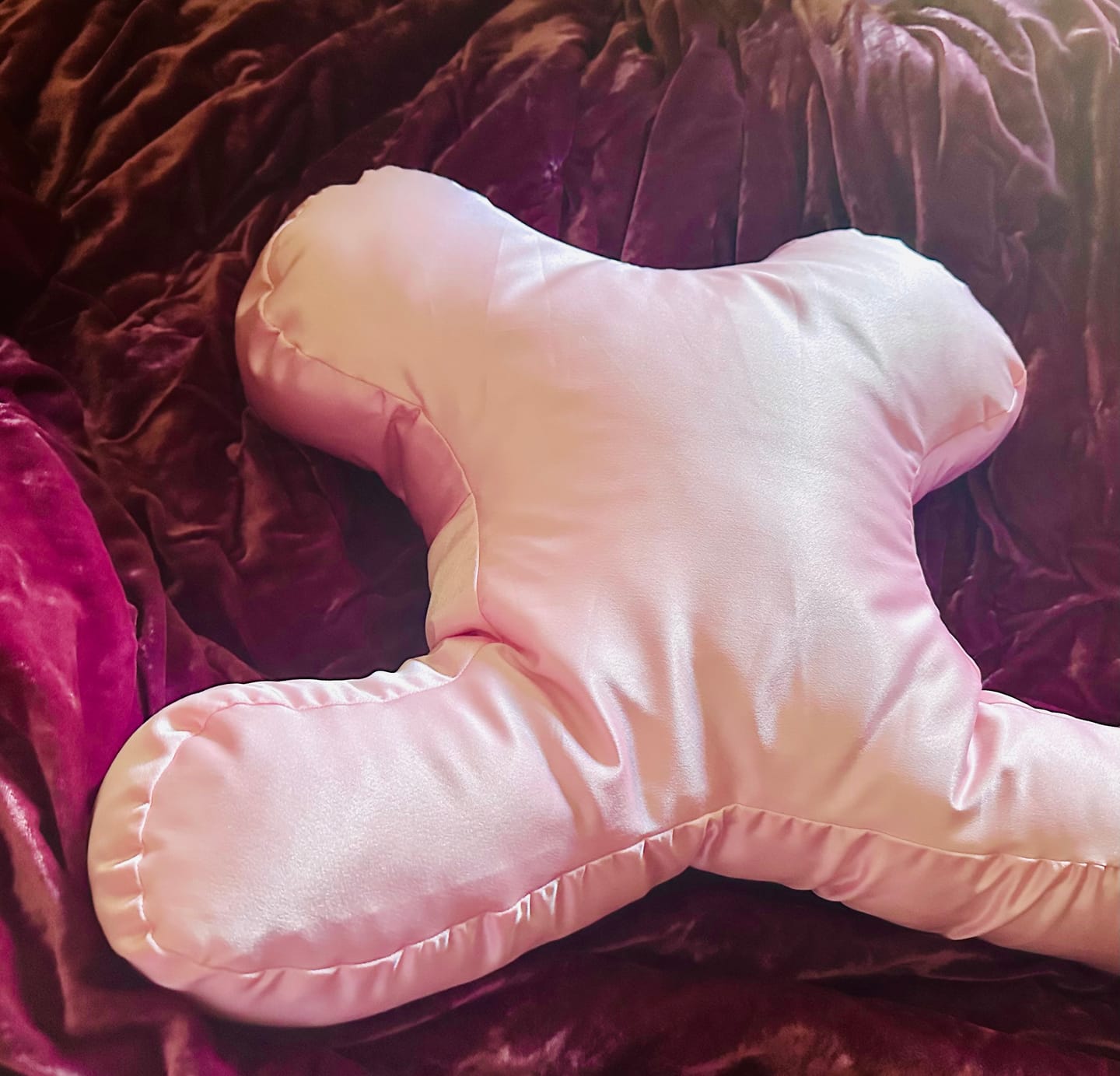Customer photo review of NEW Glow Up Pillow + FREE Satin Pillowcase