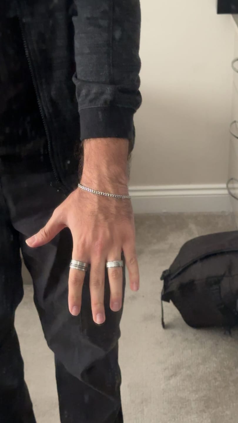 Customer photo review of Silver Bracelet for Men - 4 mm