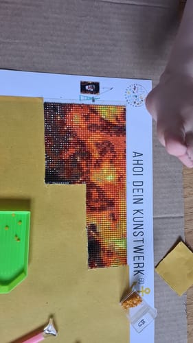Customer photo review of Dein Wunschmotiv - als Diamond Painting  (eckige Steine)