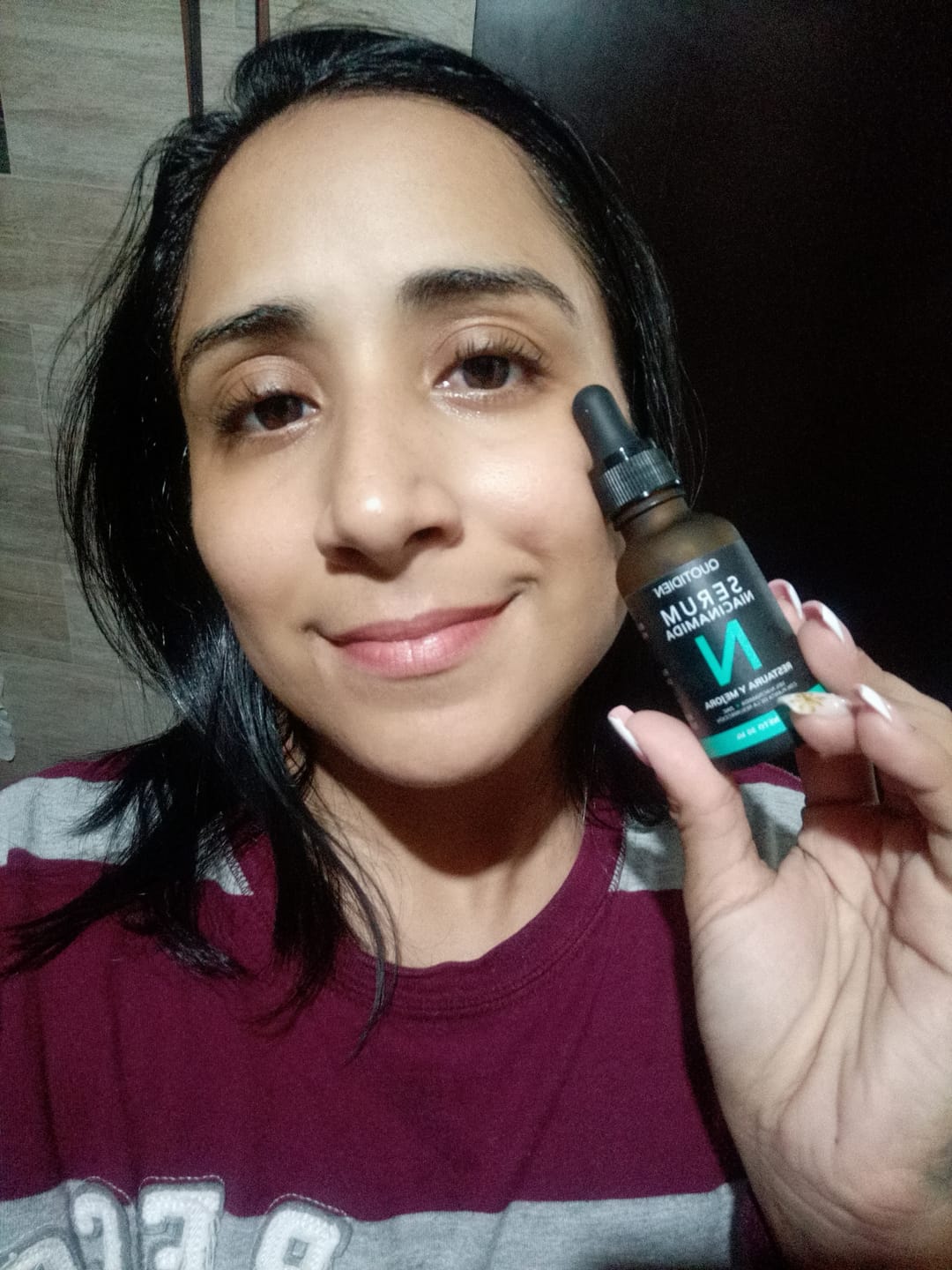 Customer photo review of Kit Los Esenciales (29% OFF) - Serum de Vitamina C 30ml + Serum de Niacinamida 30ml + Serum de Ácido Hialurónico 30ml