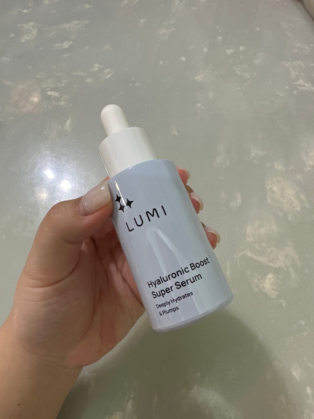 Customer photo review of Hyaluronic Boost Super Serum