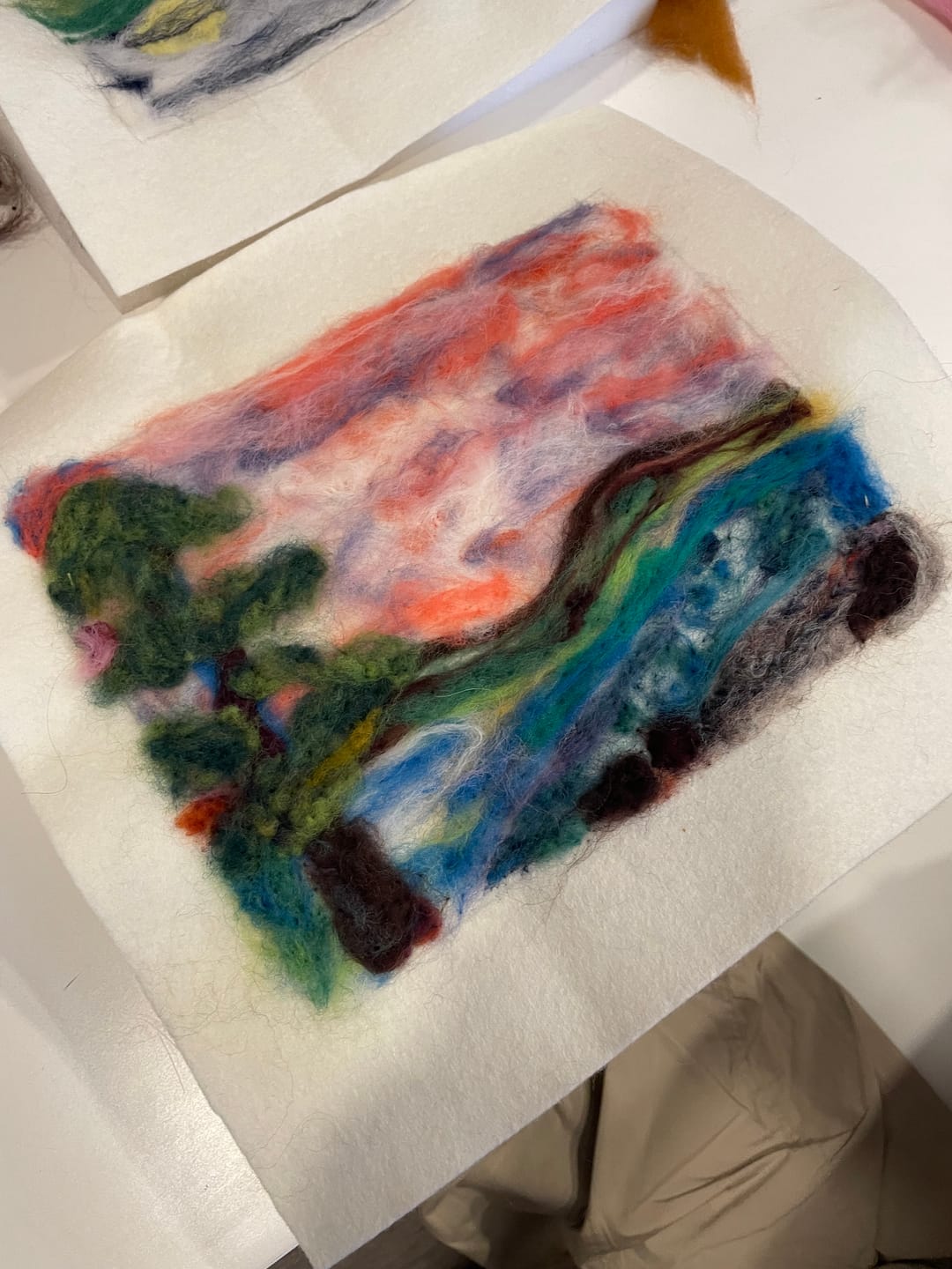 Customer photo review of 100% Wool Craft Felt By Yard