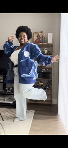 Customer photo review of Spirit Fish Cardigan