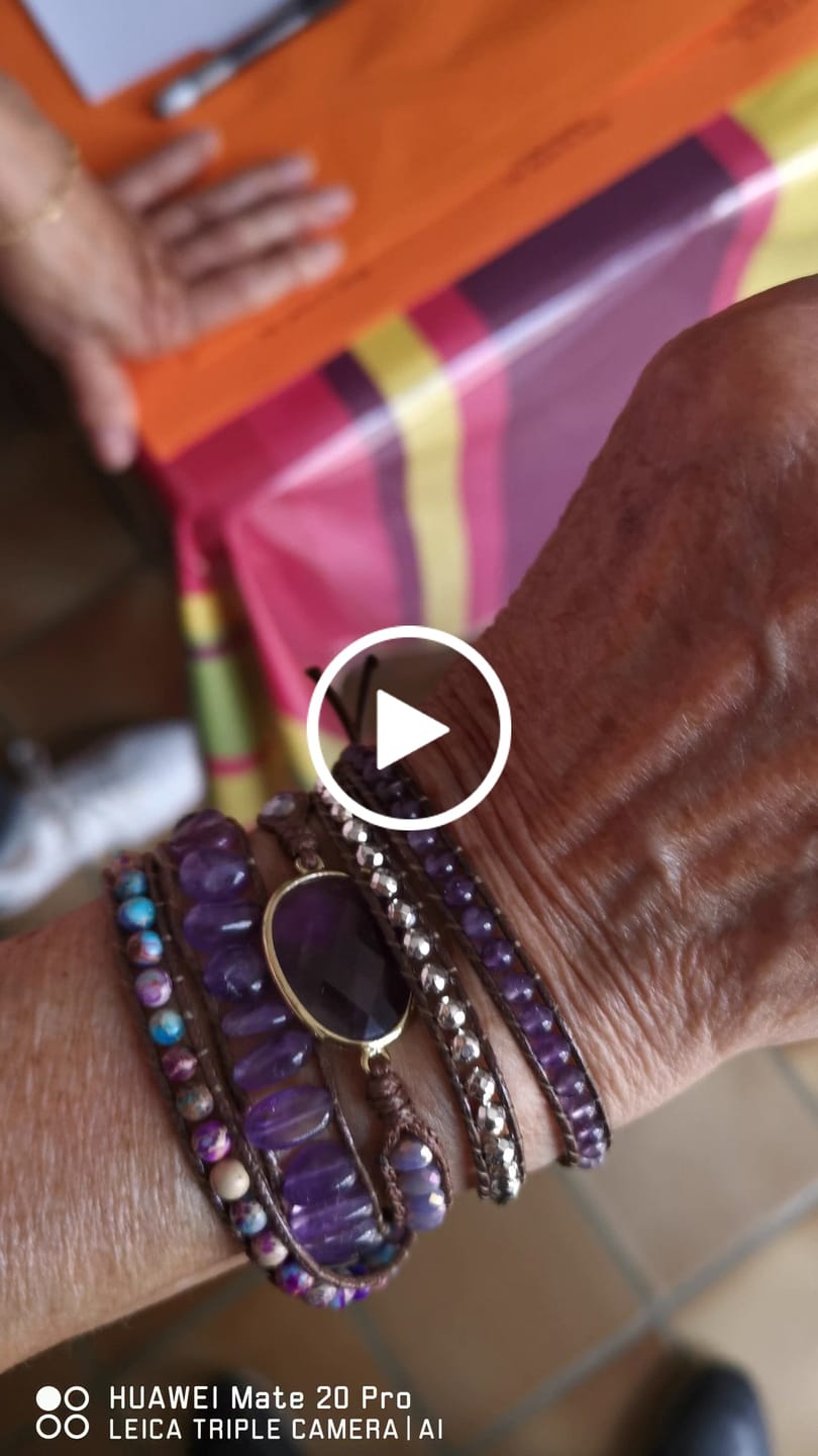 Customer video review of Améthyste Bracelet "Bohème"