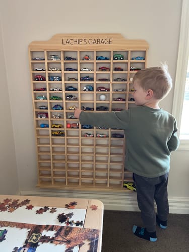 Customer photo review of Matchbox Car Garage Storage