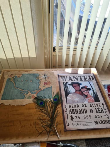 Customer photo review of Portrait manga personnalisé | One Piece