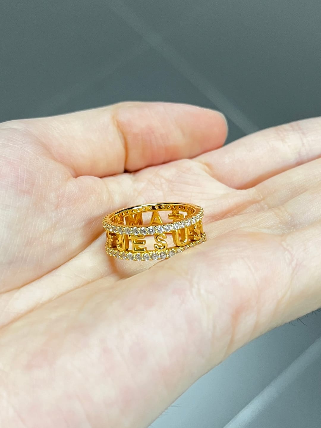 Customer photo review of Trinity Cross Ring