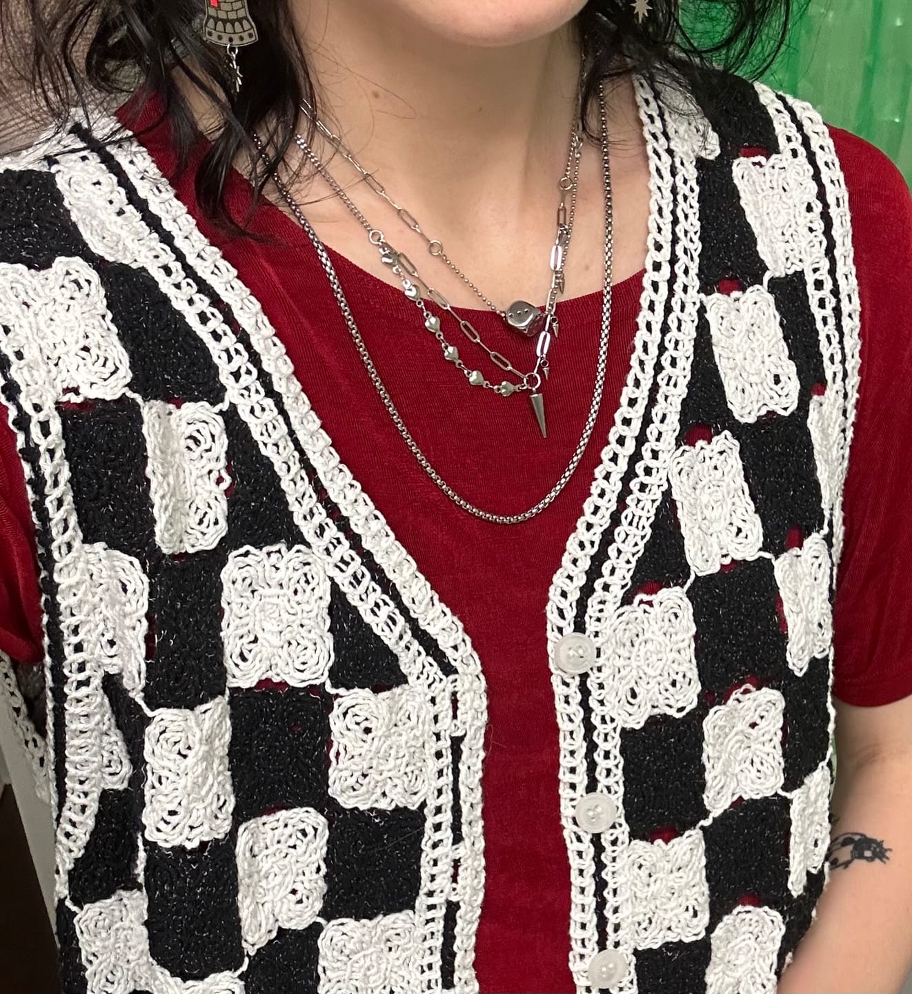 Customer photo review of Talis Dice Necklace