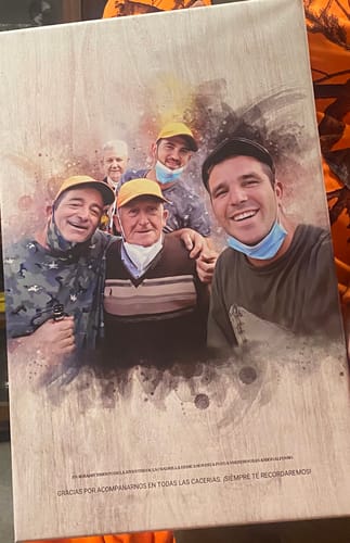 Customer photo review of Tu foto de familia en estilo acuarela | Regalo personalizable para dia del madre y padre