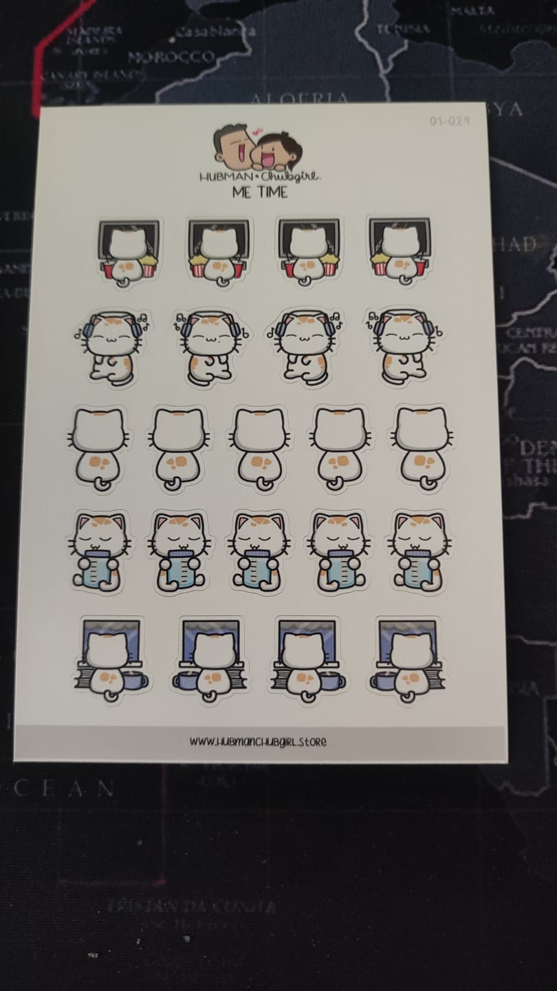 Customer photo review of Me Time Planner Stickers