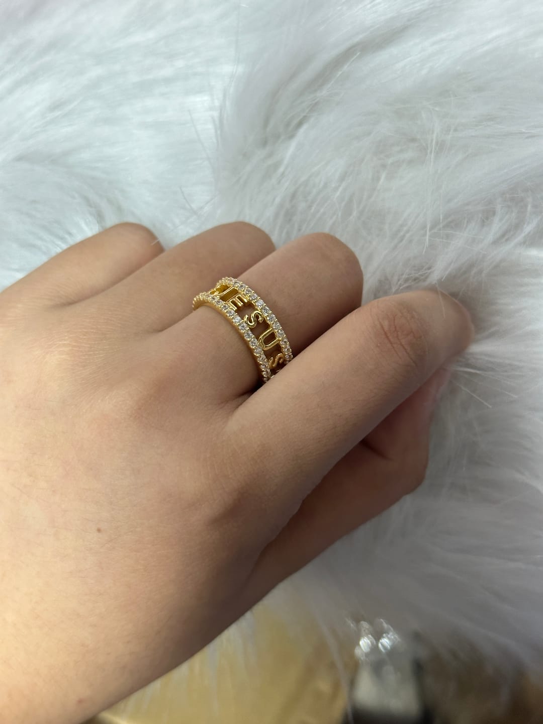 Customer photo review of Trinity Cross Ring