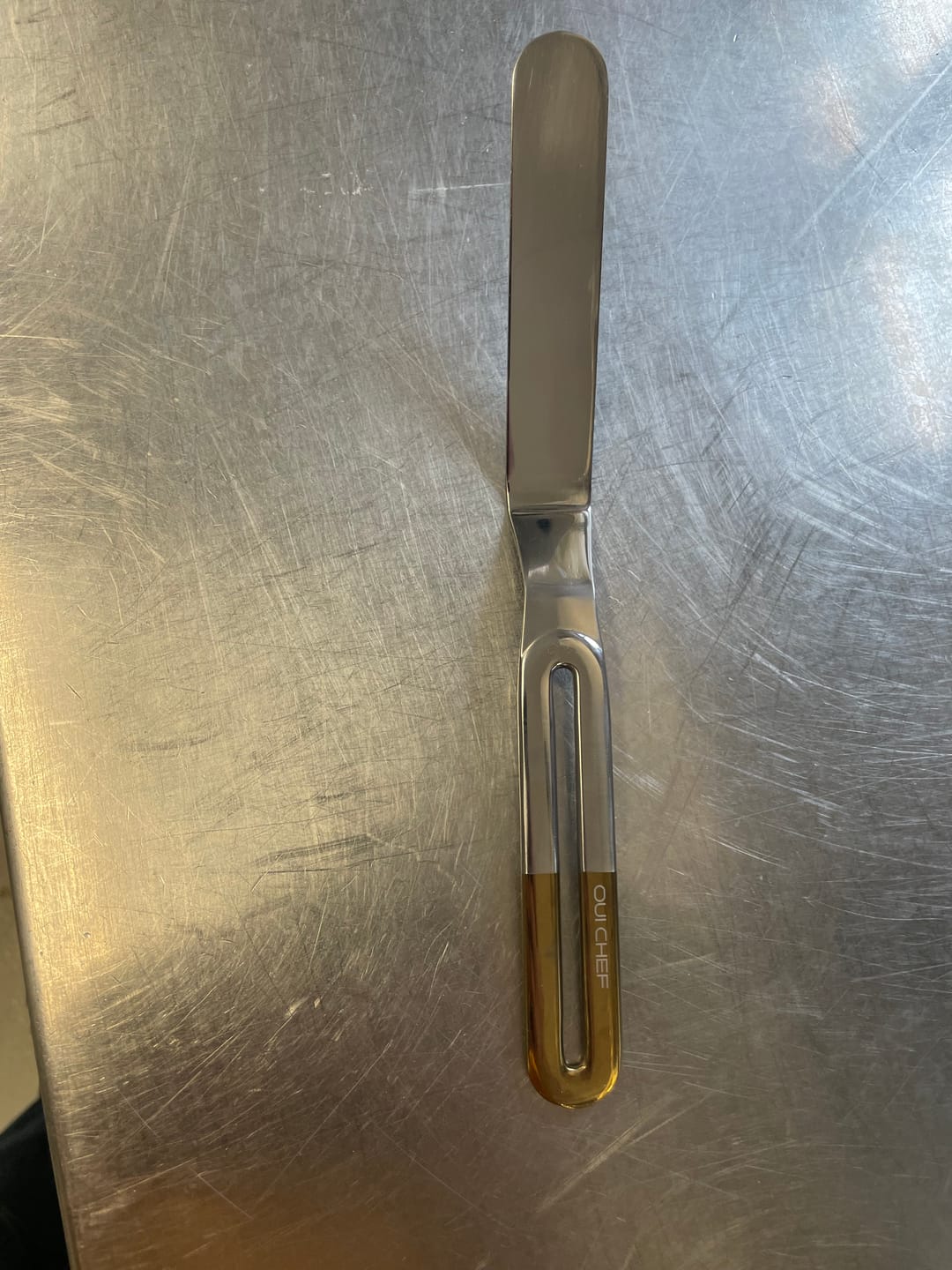 Customer photo review of 'LiftOff' Chef's Palette Knife
