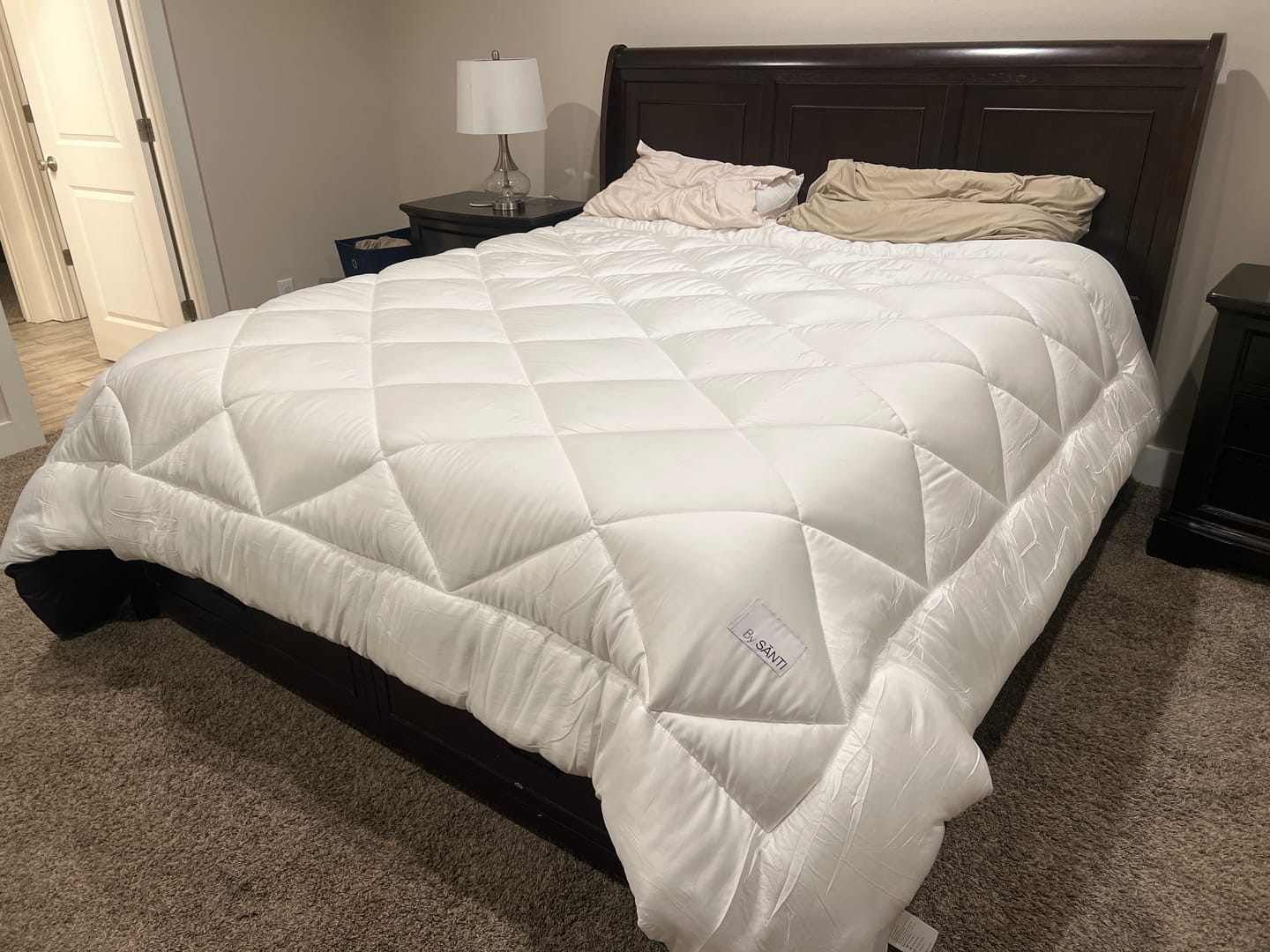 Customer photo review of DÍA Over-Sized Eucalyptus Comforter Set