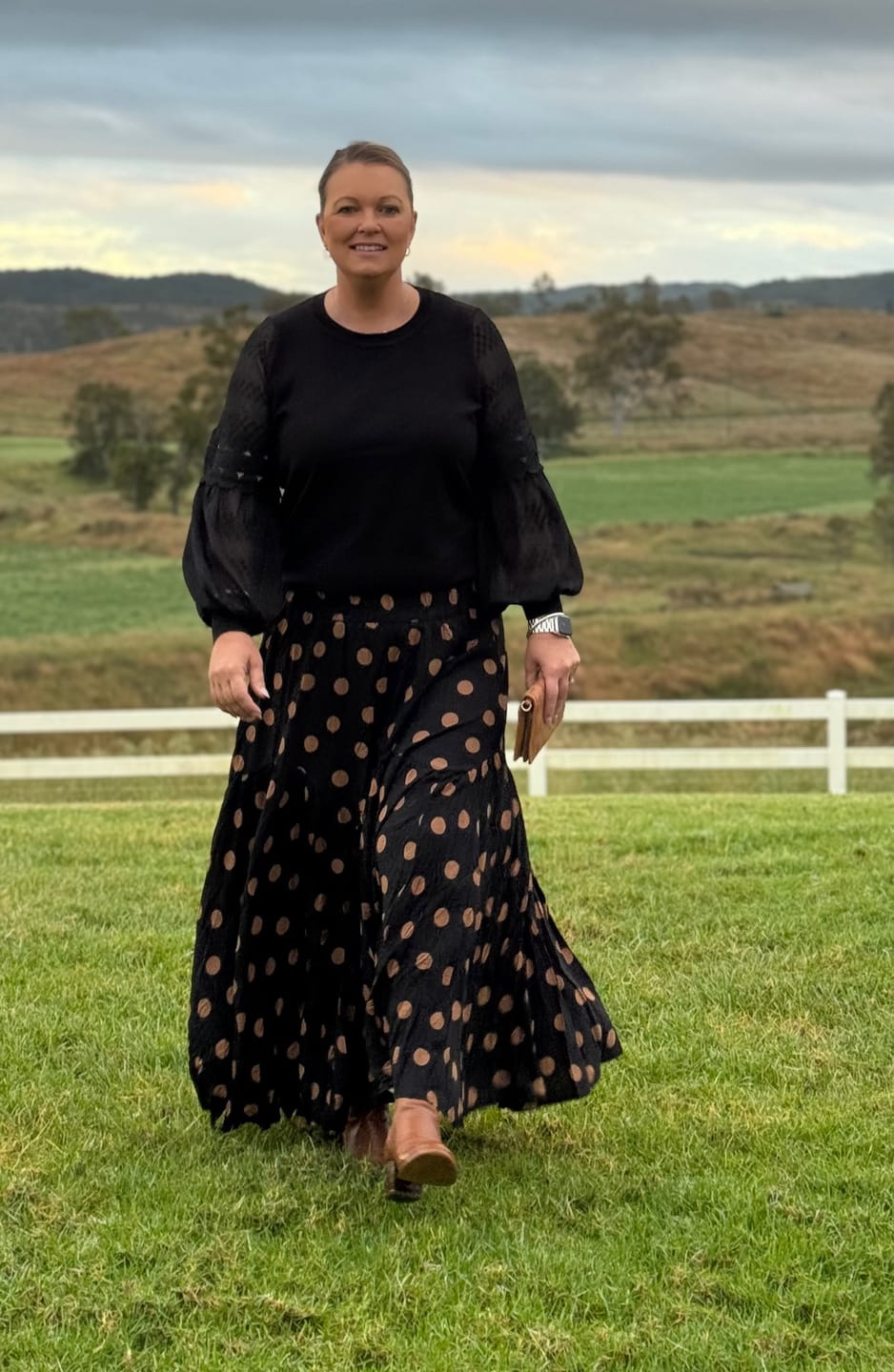 Customer photo review of Toris Skirt in Black