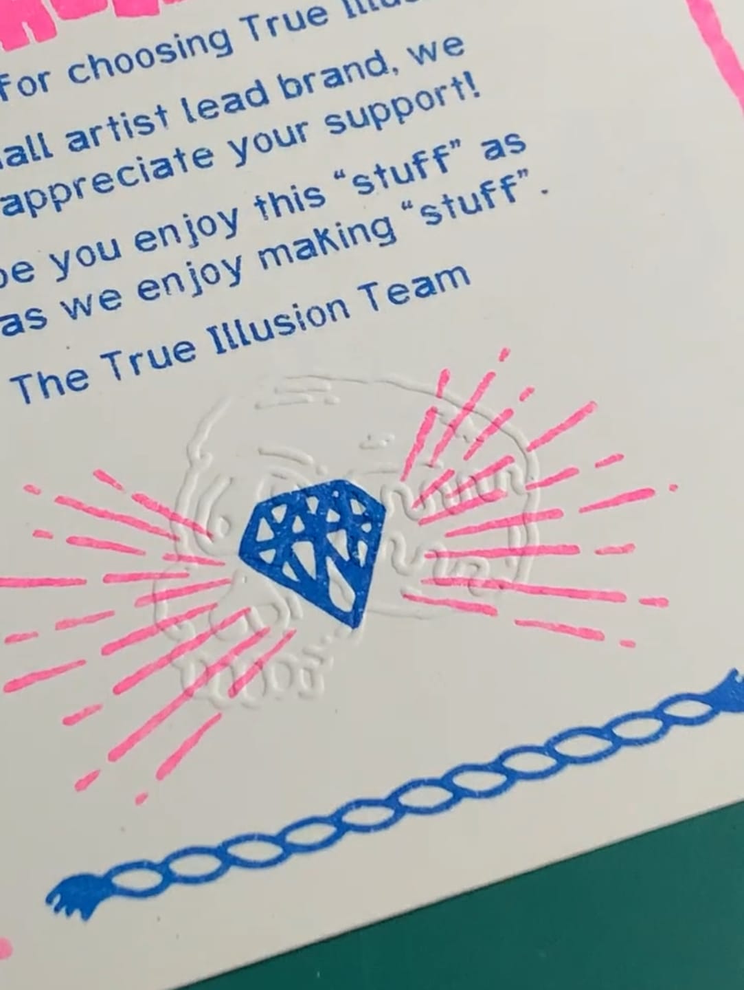 Customer photo review of Paper Embosser