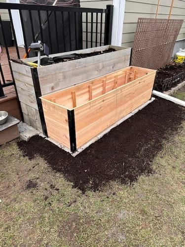 Customer photo review of 18" x 72" Raised Garden Bed
