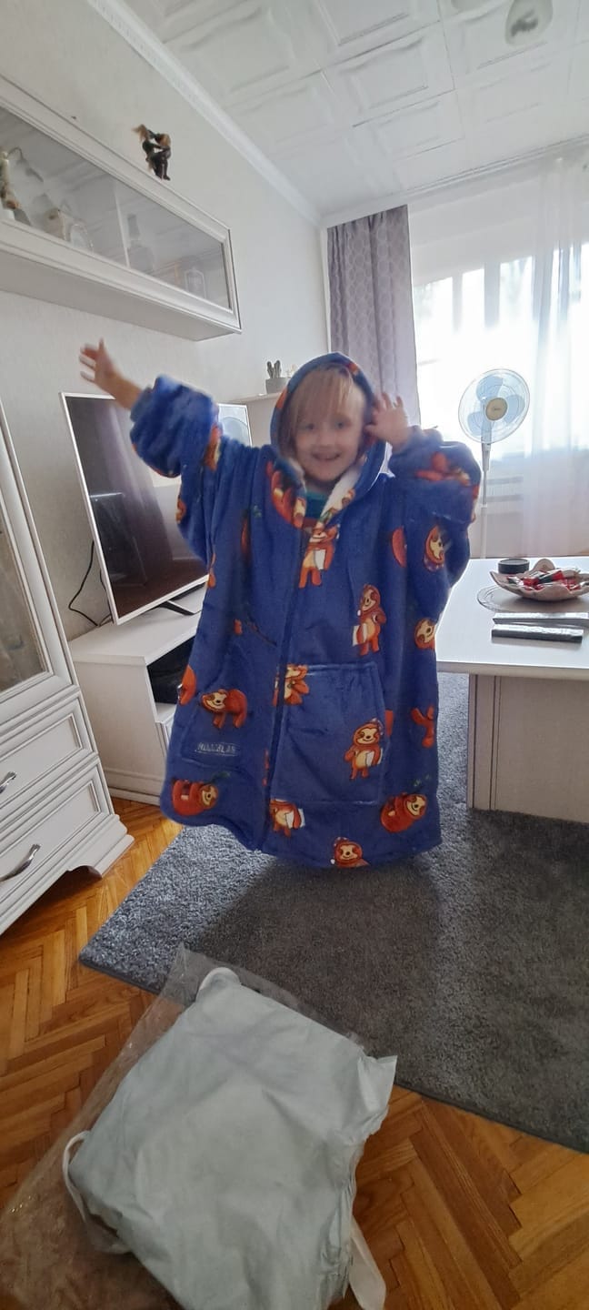 Customer photo review of Džemperis Nedēļas nogales sliņķis