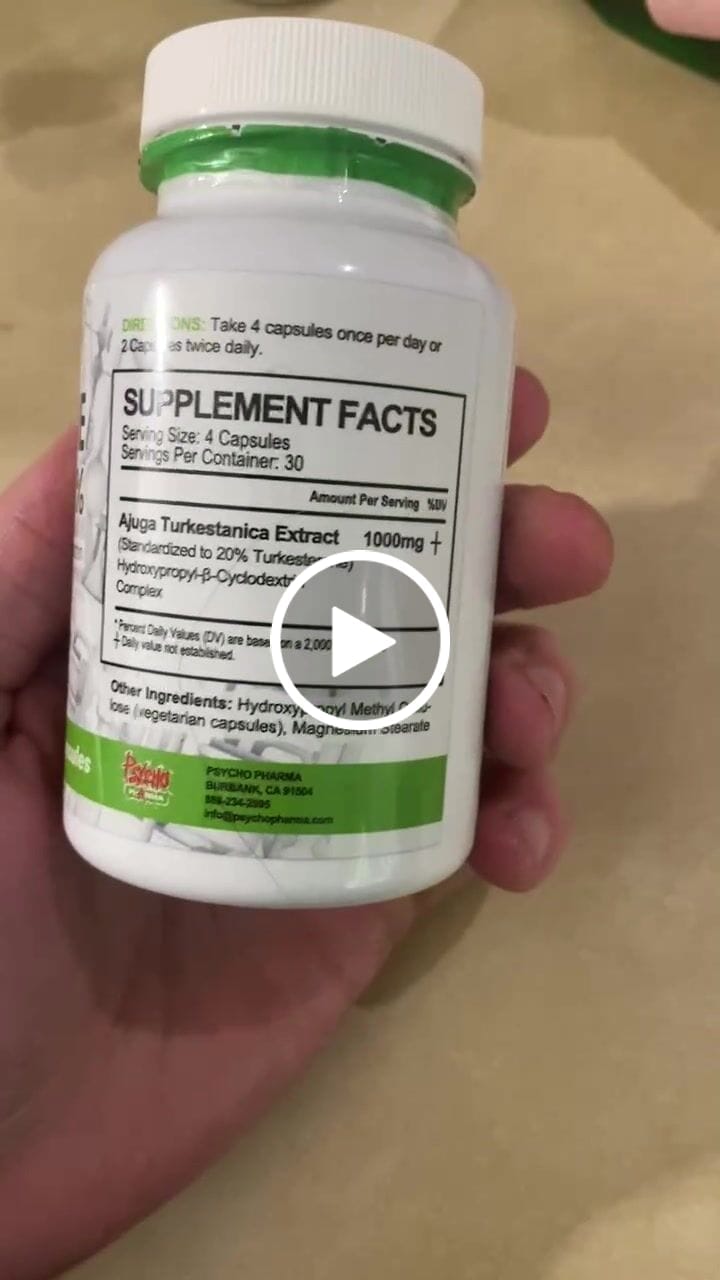Customer video review of Complexed Turkesterone 20% (1000mg)