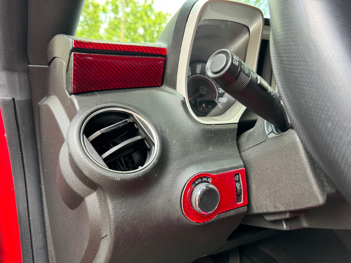 Customer photo review of 2010-2015 Chevy Camaro Carbon Fiber Dashboard Upper Trim Overlay