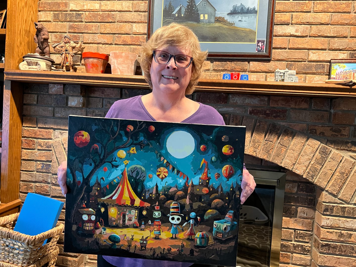Customer photo review of The Spooky Festival - Paint by Numbers