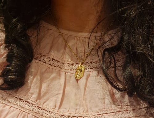 Customer photo review of Goddess Aphrodite Necklace