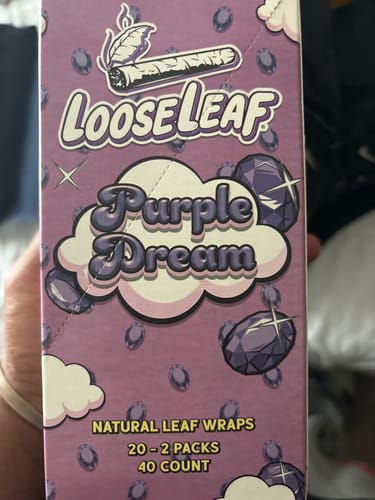 Customer photo review of Purple Dream LooseLeaf 2-Pack Wraps (40 Count)