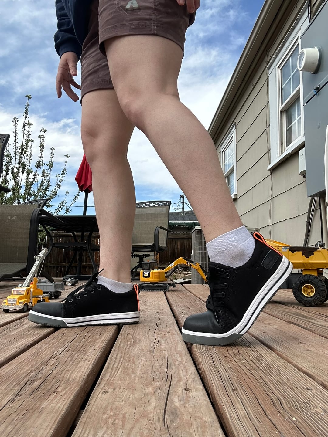Customer photo review of Women's Solstice Composite Toe Sneakers, Black (SD)