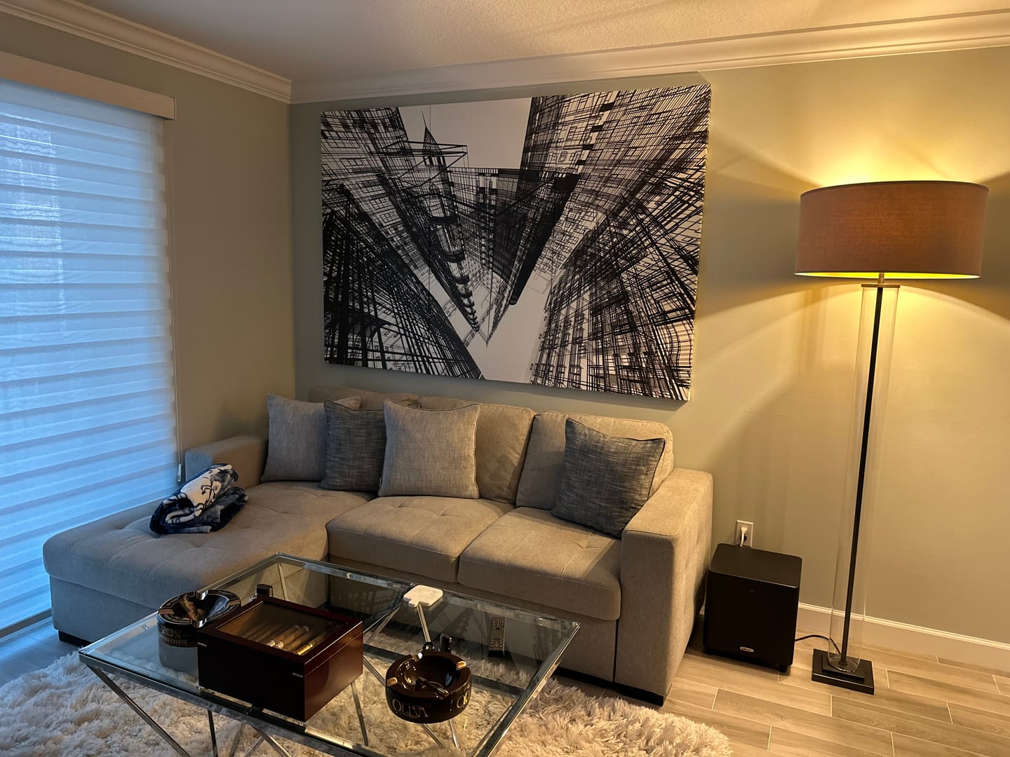 Customer photo review of Abstract architecture №1582 Ready to Hang Canvas Print