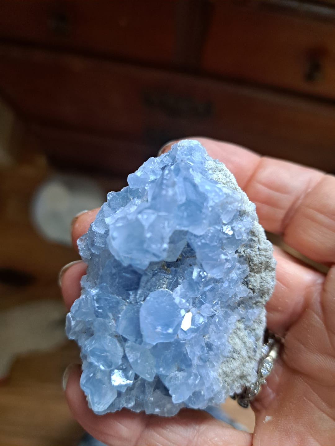 Customer photo review of Celestite Geode Cluster 75% Off 1-Day Only Promo