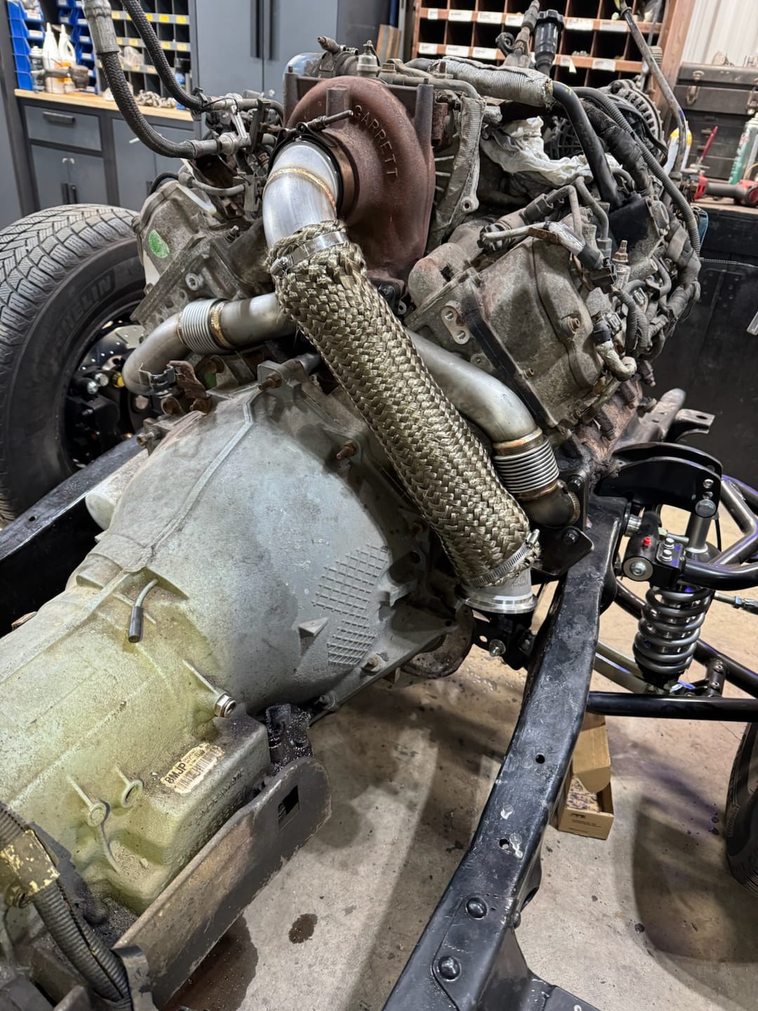 Customer photo review of 2004.5-2010 Duramax 3" Stainless Steel Downpipe (117000500)