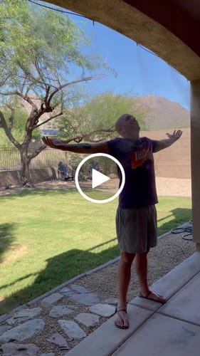 Customer video review of The Patio Misting System Pro