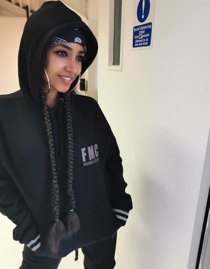 Customer photo review of FMC Grey Stripe Cuff Tracksuit