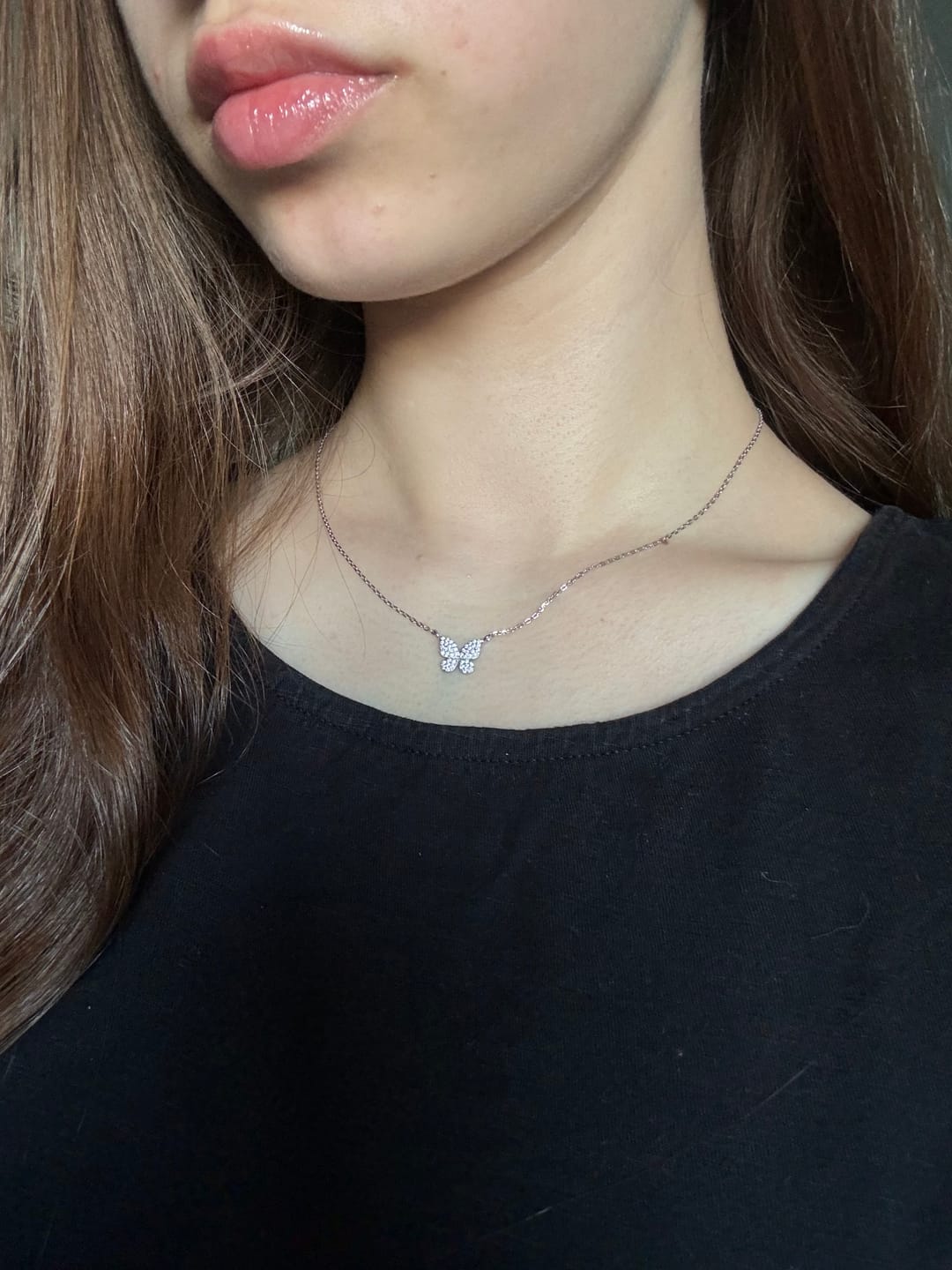 Customer photo review of Sweet Butterfly Kette | 925 Echtsilber