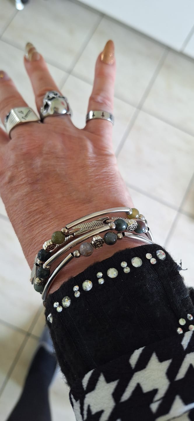 Customer photo review of Bracelet "Chance" en Pierres Naturelles