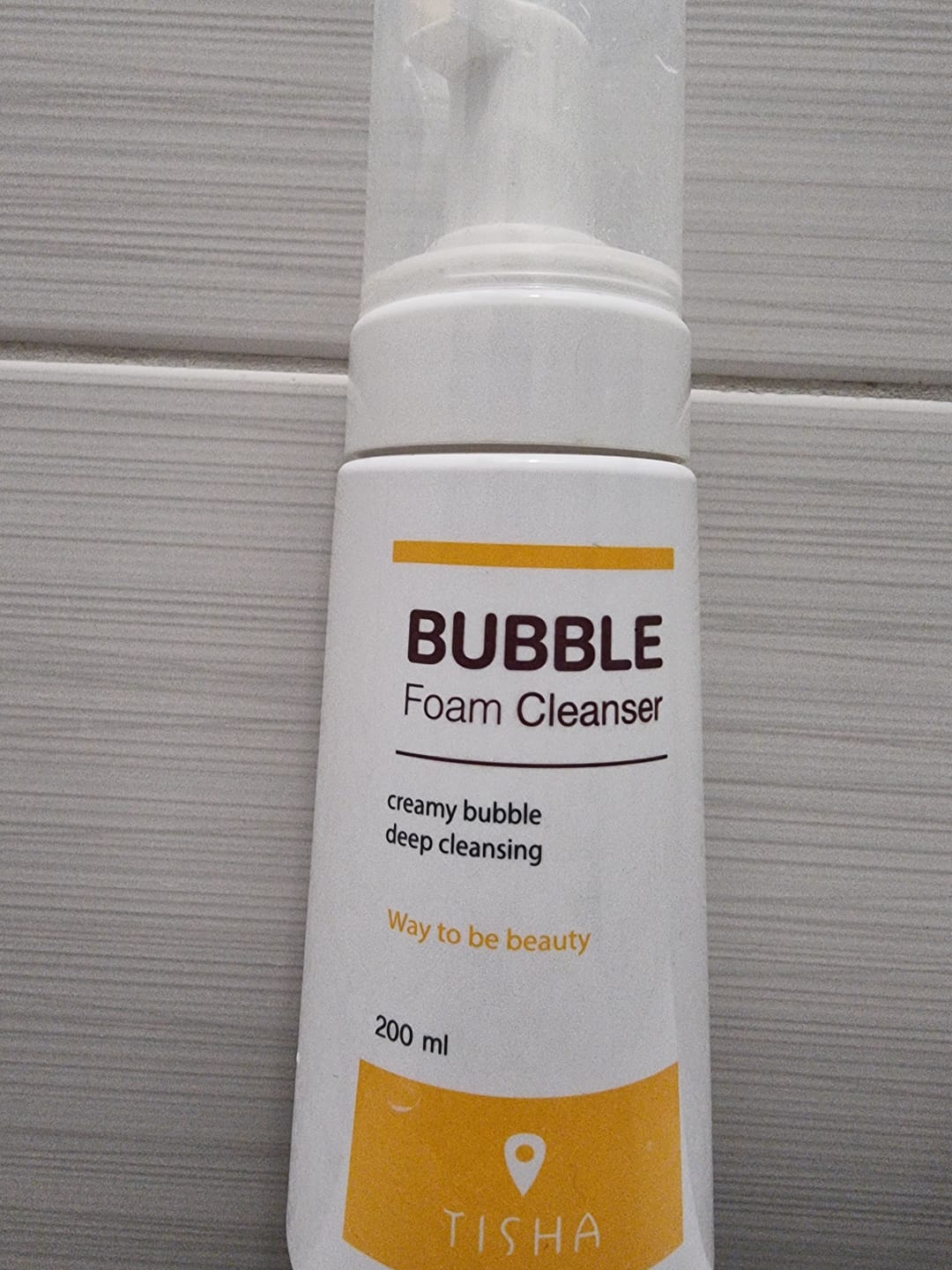 Customer photo review of Почистваща пяна срещу разширени пори и черни точки Tisha Bubble Foam Cleanser