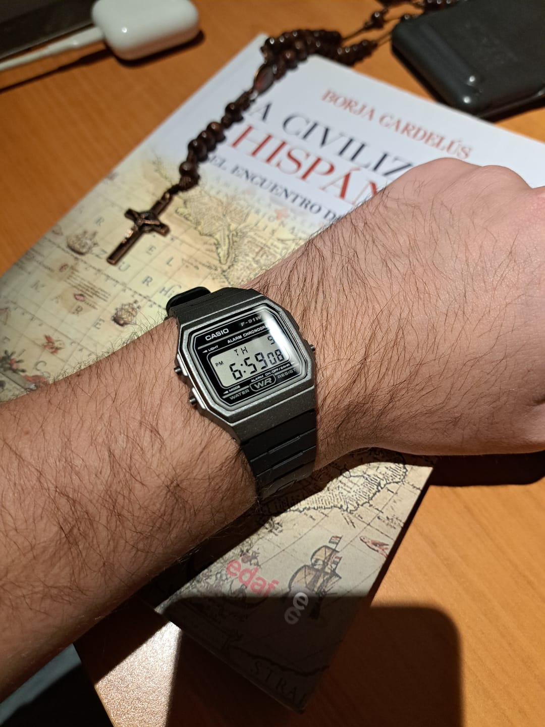 Customer photo review of Reloj Casio Vintage F-91WM-1BDF Gris/Negro