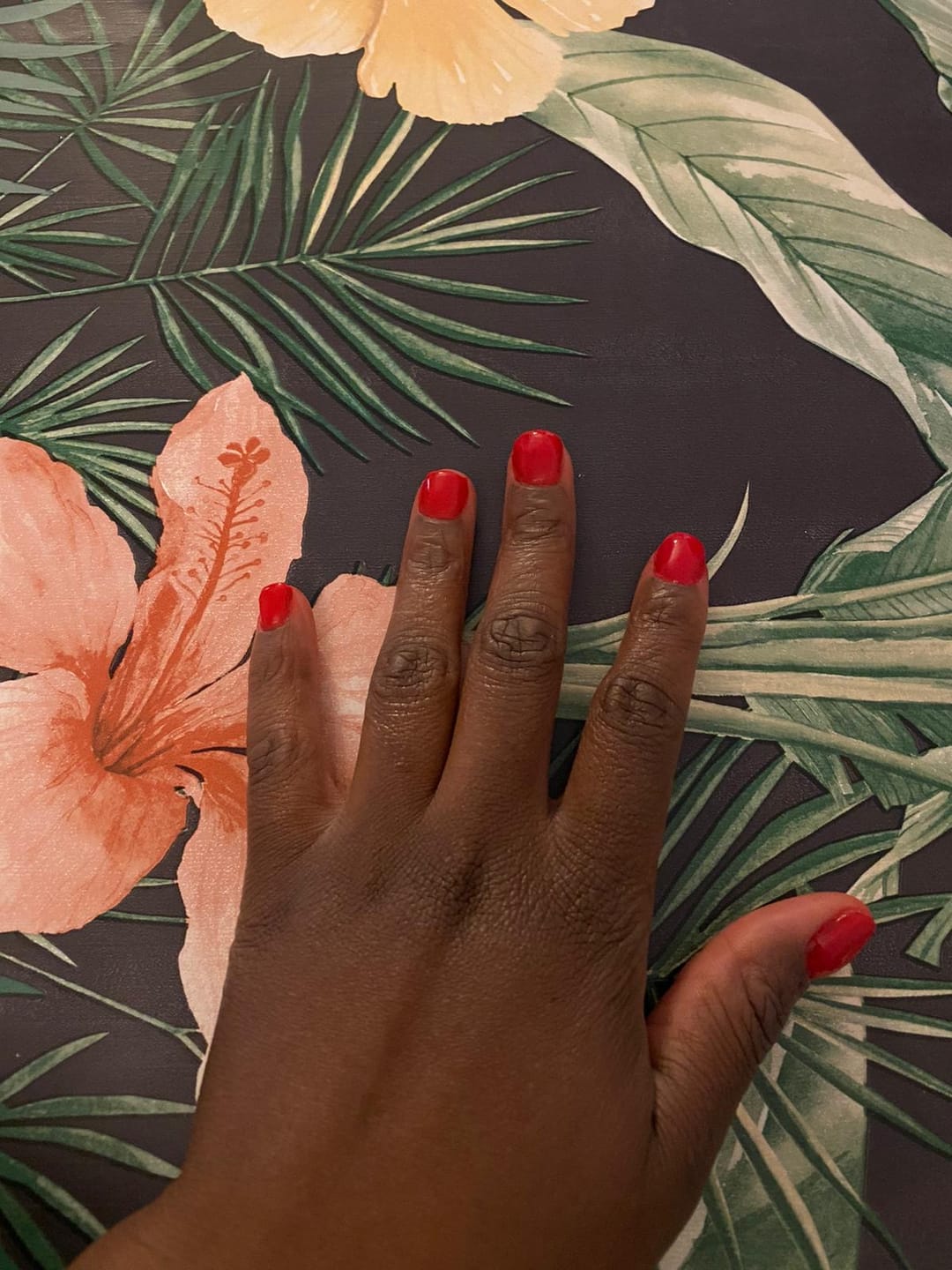 Customer photo review of Rose Red Dipping Powder
