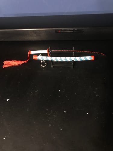 Customer photo review of Rengoku's Nichirin | Demon Slayer