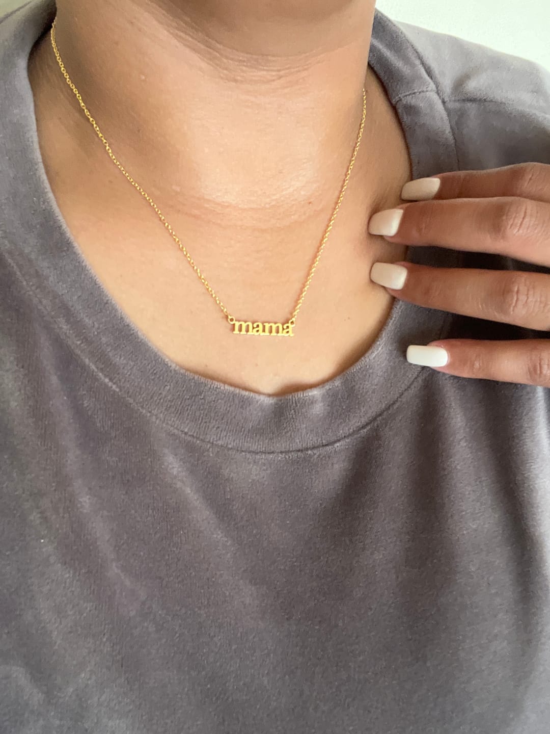 Customer photo review of Mama Original | Gold Plated stainless steel | Necklace