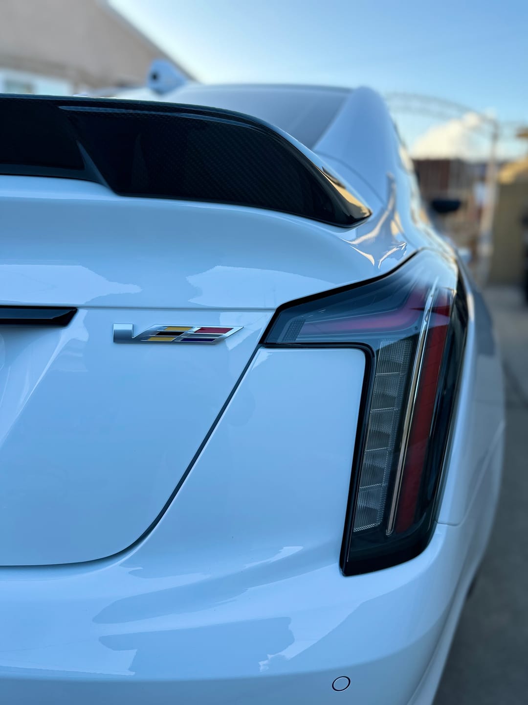 Customer photo review of Pre-Order 2022-2024 Cadillac CT5-V Blackwing Gloss Carbon Fiber Rear Spoiler