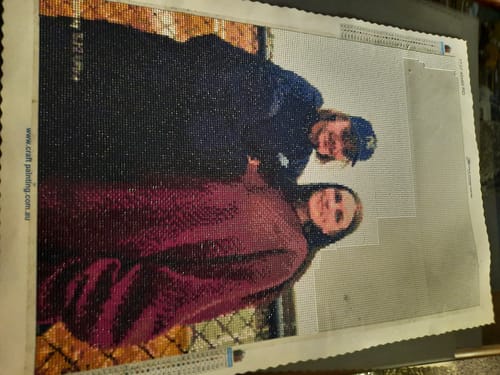 Customer photo review of Custom Diamond Painting