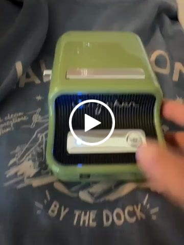 Customer video review of 2 Rolls Label Tape for B21, B1, B3S