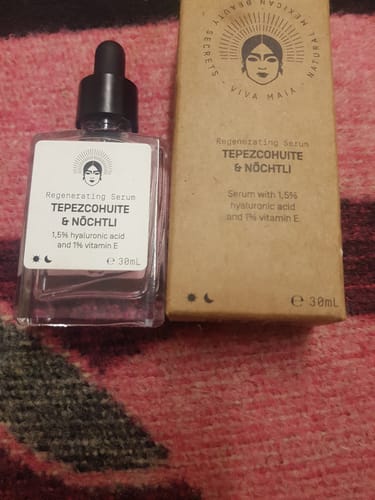 Customer photo review of Regenerating Serum - Tepezcohuite & Nōchtli