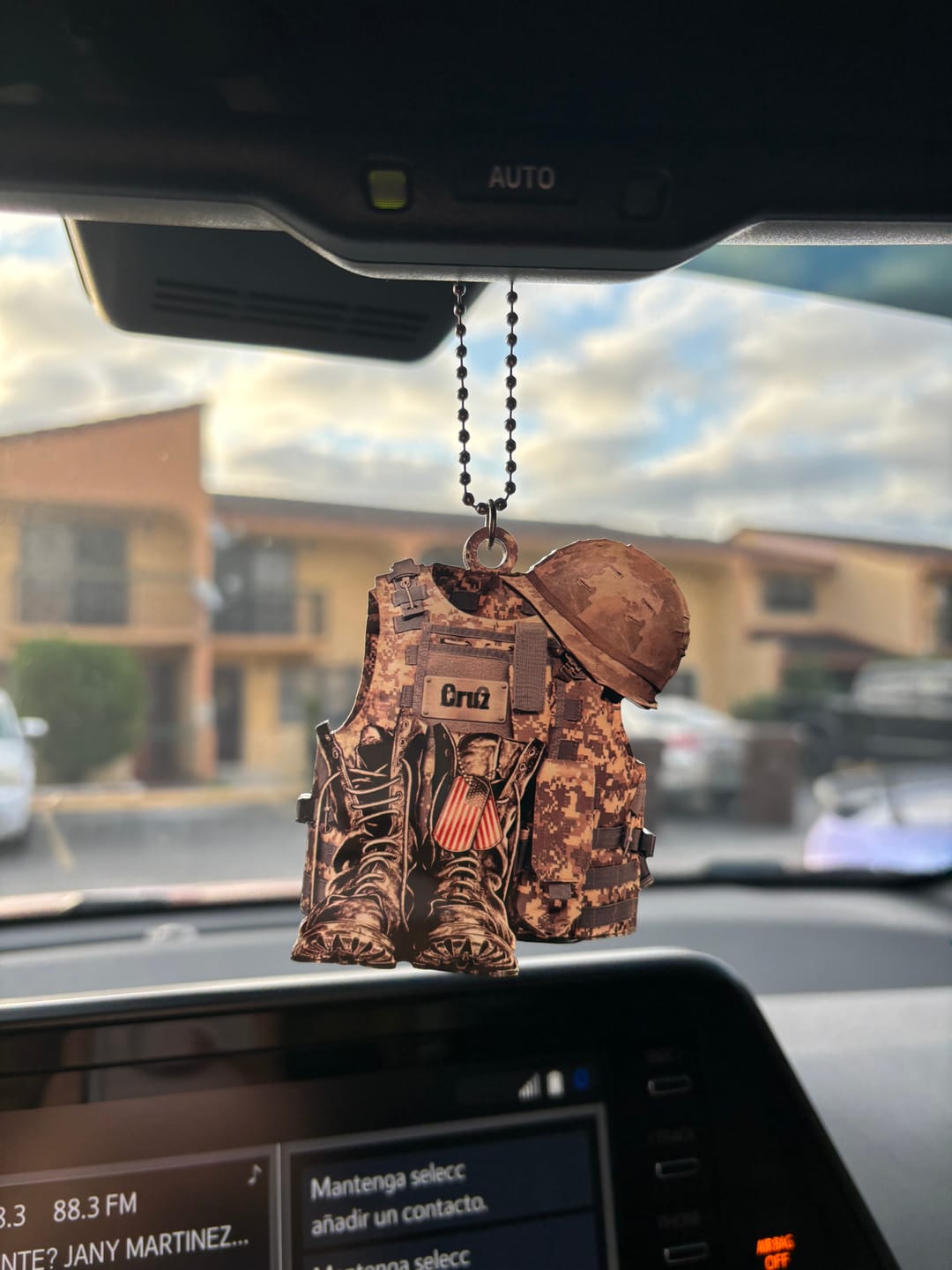 Customer photo review of Military Uniform - Boots & Hat - Personalized Flat Acrylic Ornament