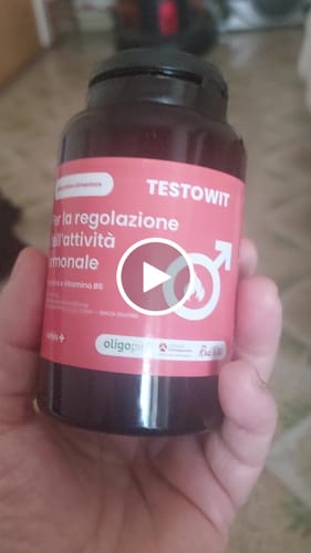 Customer video review of TESTOWIT - Regolazione ormonale 120 cps NEW!