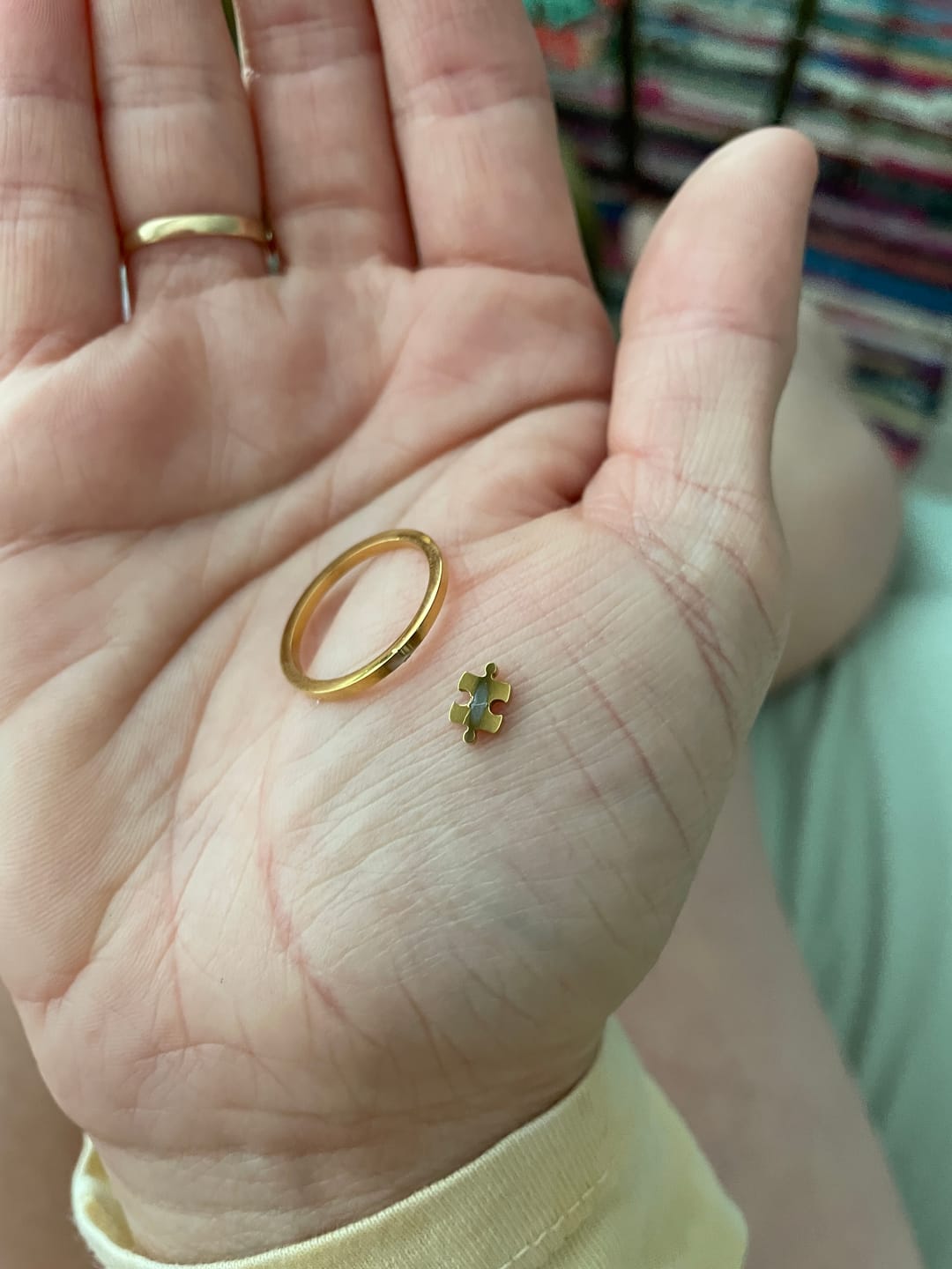 Customer photo review of Puzzle Couple Ring (single)