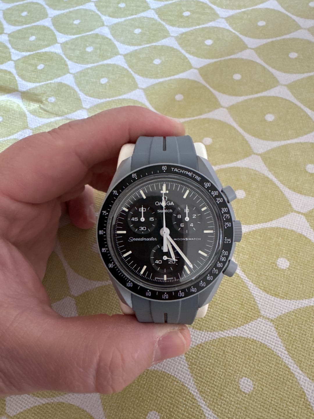 Customer photo review of Bracelet Moonswatch - Gris & Noir